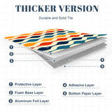 Retro 70s Self-Adhesive Wall Panel Kit: Waterproof Kitchen Bathroom Tiles