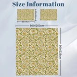 Retro 70s Daisy Pattern Duvet Cover Set: Green Orange White Floral Bedding