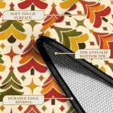 Retro Christmas Tree Runner Rug 24" × 120" – Retro Cream Red & Green