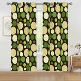 Midcentury Modern Blackout Curtains: 70s Retro Multi Sizes Drapes
