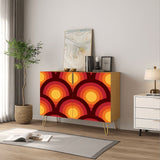 Retro 70s Wooden Storage Cabinet – Midcentury Hairpin Legs Home Decor