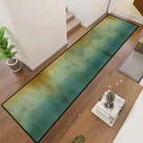 Earth Tones Obré Runner Rug – Green Brown Blue | Multi Sizes Non-Slip - retro runner