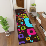 Vibrant 70s Retro Runner Rugs | Midcentury Pop Art Style Decor