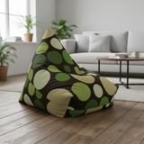 Bold Polka Dots 70s Floor Bean Bag Cover – Midcentury Modern Retro