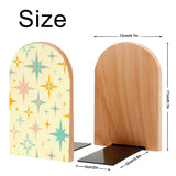 Size diagram of the Atomic Stars bookend: 12 cm wide, 17 cm high, base 10 by 5 cm