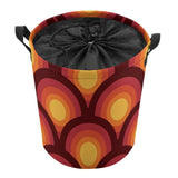 70s Retro Collapsible Laundry Hamper – Midcentury Storage Basket