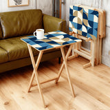 Space-Saving Wooden TV Trays Set | Midcentury Modern Design