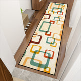Retro 60s Runner Rug – Midcentury Modern Multi Sizes Non-Slip Polyester
