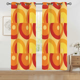 Multi Sizes Blackout Curtains - 70 Retro 60s Mid-Century Modern Panels