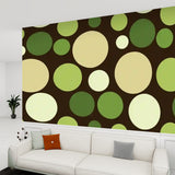 Retro Bubble Polka Dots Stick and Peel Wallpaper: Vintage Removable Mural