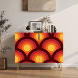 Retro 70s Wooden Storage Cabinet – Midcentury Hairpin Legs Home Decor