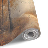 Foggy Tree Path Oil Painting Full-Wall Peel & Stick Wallpaper Custom Sizes - 144’’x100’’ - retro wallpaper