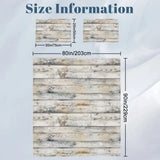 Size information for the full duvet cover set with duvet cover and pillowcase dimensions in inches and cm