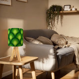 Green 70s Retro Wooden Tripod Lamp – Midcentury Accent Remote Light - retro table lamps