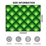 Green Extra Large Peacock Eyes Retro 70s Rug – Midcentury Non-Slip Carpet - retro ads