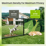 Green Monstera Balcony Fence Privacy Screen – Retro 70s Waterproof Cover - Retro Privacy Screen