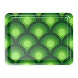 Green Peacock Eye Duvet Cover Set: 70s Retro Full Size Microfiber Bedding - retro bedding