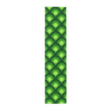 Green Peacock Eye Retro 70s Table Runner in 2 Sizes - Midcentury Decor - 16’’ × 72’’ / Polyester - Home Decor