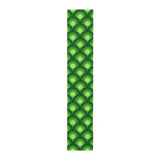 Green Peacock Eye Retro 70s Table Runner in 2 Sizes - Midcentury Decor - 16’’ × 90’’ / Polyester - Home Decor