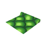 Green Peacock Eye Retro 70s Table Runner in 2 Sizes - Midcentury Decor - Home Decor
