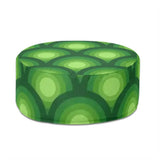 Green Retro 70s Inflatable Footstool – Midcentury Modern Ottoman - pouf