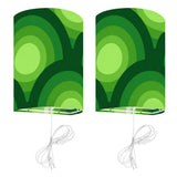 Green Shades Retro Bean Bag Chair Cover - Colorful Lounge Living Room Seat - retro bean bag