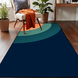 Groovy 70s Area Rug – Bold Retro Rainbow Home Decor - retro rug
