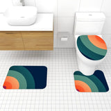 Groovy 70s Area Rug – Bold Retro Rainbow Home Decor - retro rug