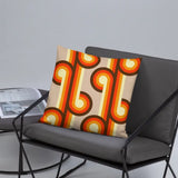 Groovy 70s Retro Throw Pillow Midcentury Style Home Decor - retro ads
