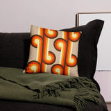 Groovy 70s Retro Throw Pillow Midcentury Style Home Decor - retro ads