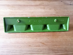 1 of 3 original 1970s MOSS GREEN plastic HOOK Bar with 4 hooks