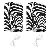 Black White Zebra Runner Rug – Retro Multiple Sizes Animal Print Carpet