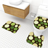 Retro 70s Style Trash Can: Mid-Century Modern Polka Dot Wastebasket