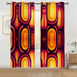 Retro 70s Bean Bag Chair Cover: Orange Mid-Century Modern Floor Seating