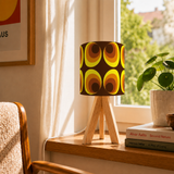 Scandi Tripod Table Lamp – Retro Midcentury LED Wooden Base Light