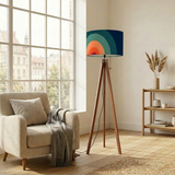70s Retro Tripod Floor Lamp – Nordic Style Linen Shade with Smart LED & Remote