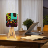 Retro Wooden Folding Side Tables Set of 4 – TV Trays with Storage Stand