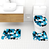 Geometric Pattern 60s Retro Nordic Style Plant Pot with Wooden Legs