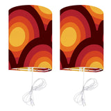 Midcentury Modern Peacock Eye Blackout Curtains: 70s Retro Multi Sizes