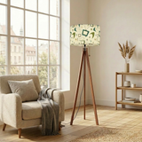 Atomic Retro Tripod Floor Lamp – 60s Design with Smart LED Remote