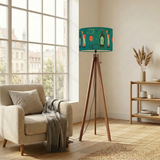 60s Retro Tripod Floor Lamp: Mid-Century Modern Light Smart LED Remote