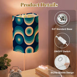 Blue Vintage Style Flannel Blanket –  70s Midcentury Modern Accent