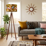 Retro Nordic Tripod Floor Lamp, Cocktail Bar Mid Century Pattern