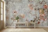 Vintage Roses Painting Removable Stick and Peel Wallpaper - Custom Sizes
