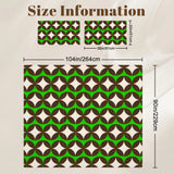 King comforter set size information with comforter and pillowcase dimensions in inches and cm