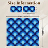 King comforter set size information with comforter and pillowcase dimensions in inches and cm