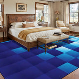 Large Area Rug Floor Carpet (4:3) bwhanddrawnfishes Vibrant03 retro05 70styedyepattern retro03medium