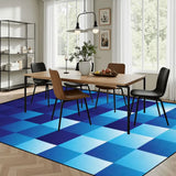 Large Area Rug Floor Carpet (4:3) bwhanddrawnfishes Vibrant03 retro05 70styedyepattern retro03medium