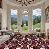 Christmas deer rug with non-slip TPR backing – view 5