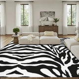 Large Area Rug Floor Carpet (4:3) zebrabw vecteezyabstractfoliagelineartbackgroundleafmax